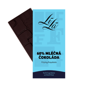 LÍLÁ 60% mléčná čokoláda FILIPÍNY PAQUIBATO 50 g