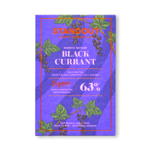 Standout Chocolate 63% hořká čokoláda BLACK CURRANT s rybízem BIO 50 g