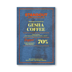 Standout Chocolate 70% hořká čokoláda GESHA SPECIALTY COFFEE BIO 50 g