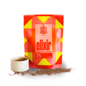 Ajala ELIXÍR 57% pravá horká mléčná čokoláda MLÉČNÁ 250 g