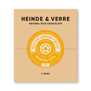 Heinde & Verre 37% bílá čokoláda Dutch Original Lemon Twist s citrónem 70 g