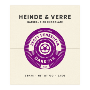 Heinde & Verre 71% hořká čokoláda Zesty Venezuela 70 g