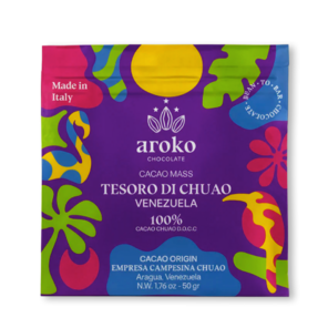 AROKO CHOCOLATE 100% hořká čokoláda TESORO CHUAO D.O.C.C. 50 g