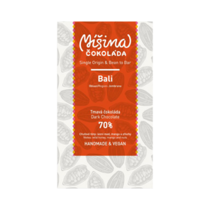 Míšina čokoláda 70% hořká čokoláda Bali Jembrana 50 g