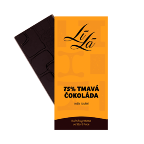 LÍLÁ 75% hořká čokoláda INDIE Idukki 50 g