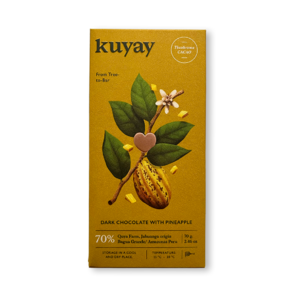 KUYAY 70% hořká čokoláda PINEAPPLE s ananasem 70 g