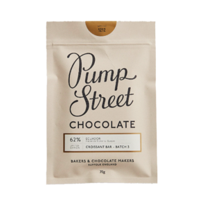 Pump Street 62% hořká čokoláda Croissant Bar LIMITED EDITION 70 g