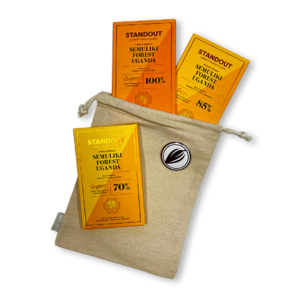 Standout Chocolate degustační sada čokolád DEGUSTACE UGANDY BIO 150 g