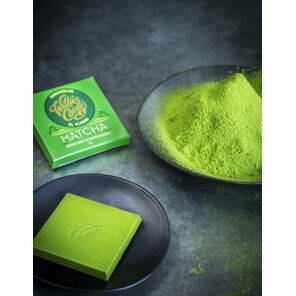 Willie's Cacao 38% bílá čokoláda s čajem Matcha 50 g