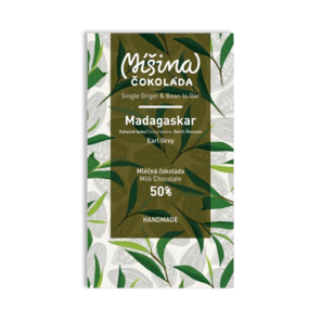 Míšina čokoláda 50% mléčná čokoláda - Madagaskar Earl Grey 50 g