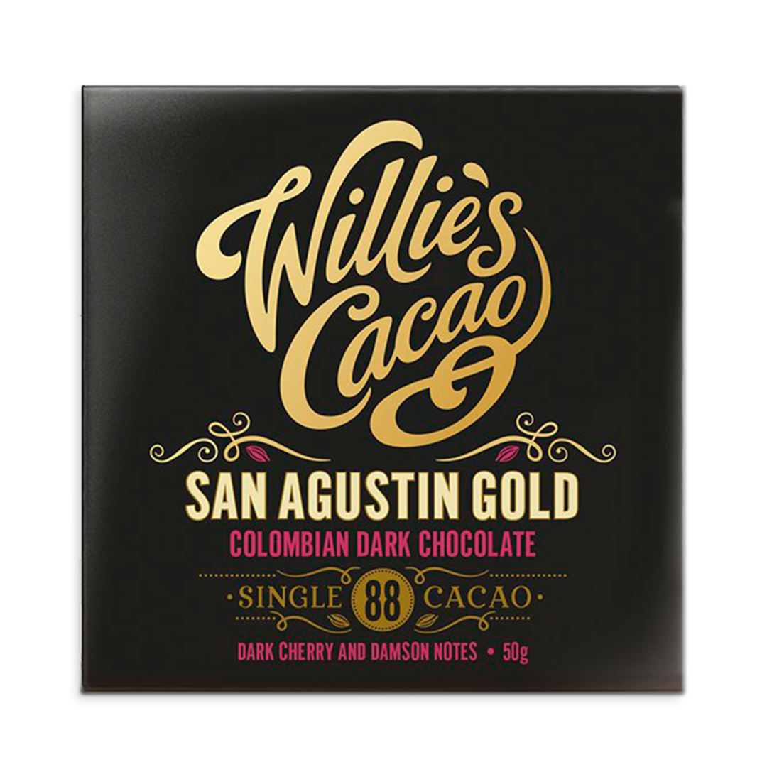 Willie's Cacao San Agustin Gold Kolumbie 88% hořká čokoláda 50 g