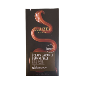 Michel Cluizel Éclats Caramel Beurre Salé 45% mléčná čokoláda se slaným karamelem 100 g