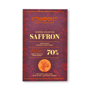 Standout Chocolate 70% hořká čokoláda SAFFRON se šafránem BIO 50 g