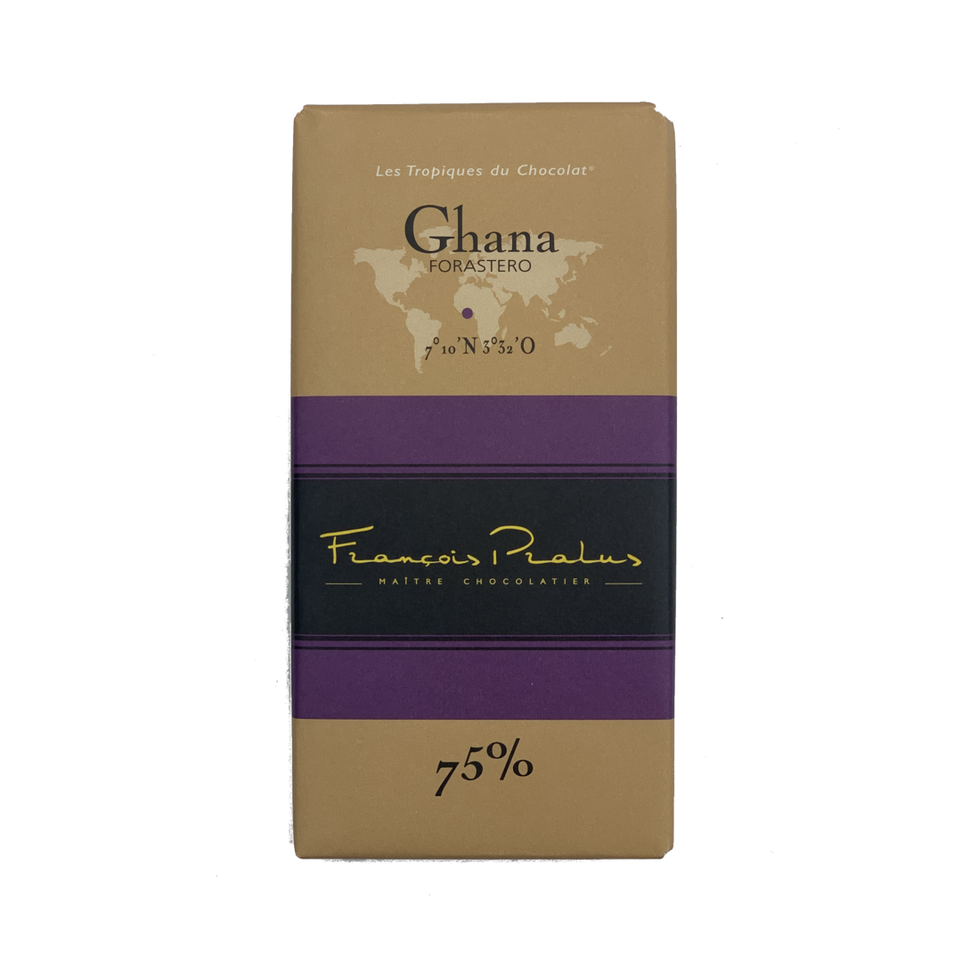 Francois Pralus Ghana 75% hořká čokoláda 100 g
