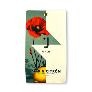 Jordi's 43% mléčná čokoláda MÁK A CITRÓN LIMITED EDITION 50 g