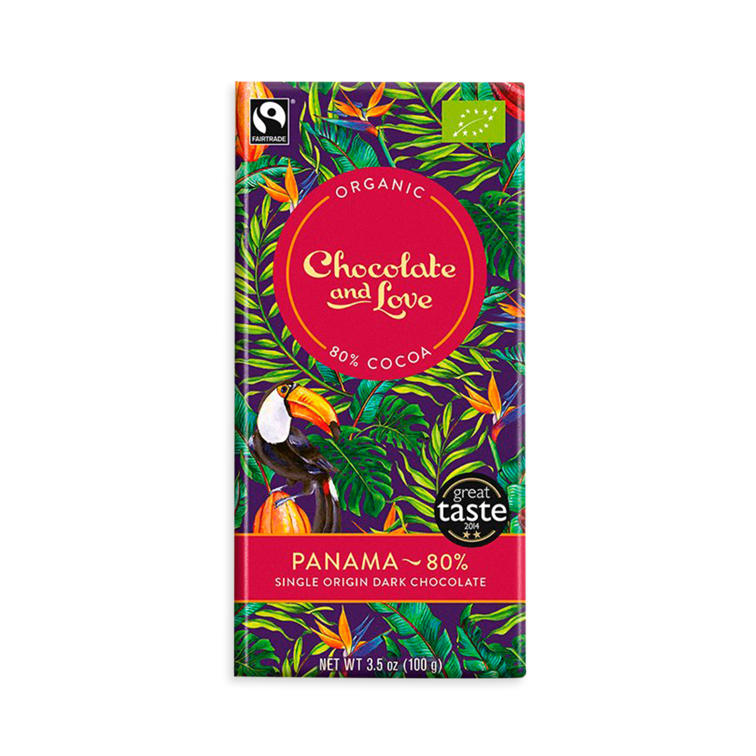 Chocolate & Love Panama 80% hořká čokoláda BIO 80 g