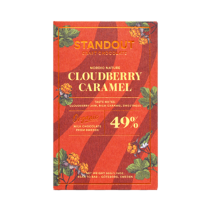 Standout Chocolate 49% mléčná čokoláda CLOUDBERRY CARAMEL BIO 50 g