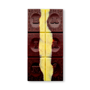 Baianí Chocolates 65% hořká čokoláda s bílou čokoládou BRAZILIAN CAPUCCINO 58 g