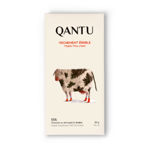 QANTU 55% mléčná čokoláda VACHEMENT ÈRABLE MAPLE MOO...MENTS 50 g
