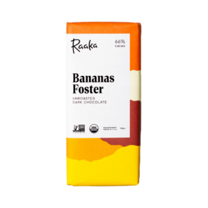 Raaka 66% hořká čokoláda Banana Foster 50 g
