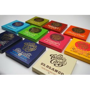 Willie's Cacao degustační sada čokolád Rainbow 500 g