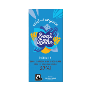 Seed and Bean 37% mléčná čokoláda BIO 75 g