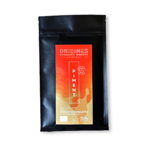 ORIGINES Chocolate Makers 70% hořká čokoláda PIMENT BIO 75 g