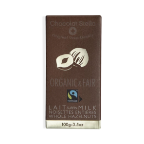 Stella 36% mléčná čokoláda s lískov. oříšky BIO 100 g