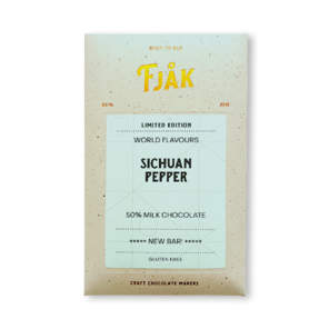 FJAK Sjokolade 50% mléčná čokoláda SICHUAN PEPPER s pepřem BIO 60 g