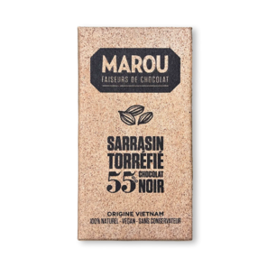 MAROU 55% hořká čokoláda ROASTED BUCKWHEAT 80 g