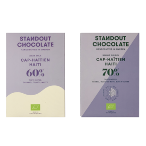 Standout Chocolate degustační sada čokolád DARK/MILK HAITI BIO 100 g