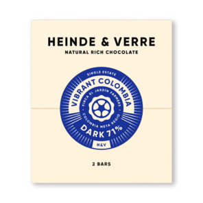 Heinde & Verre 71% hořká čokoláda VIBRANT COLOMBIA 70 g