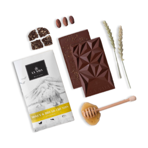 LA NAYA 45% HONEY & BREAD CRUMBS mléčná čokoláda s medem a strouhankou BIO 80 g