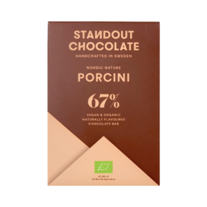 Standout Chocolate 67% hořká čokoláda PORCINI s hřiby BIO 50 g