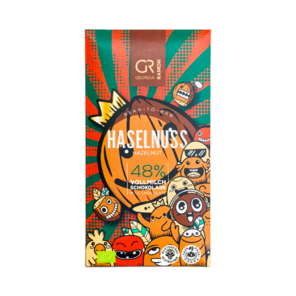 GR 48% mléčná čokoláda s lískovými ořechy - Hazelnut BIO 50 g