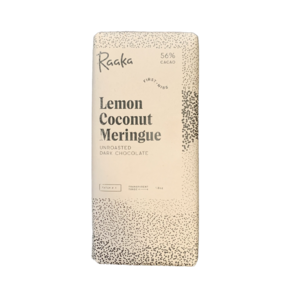 Raaka 56% hořká čokoláda Lemon Coconut Meringue Limited Edition 50 g