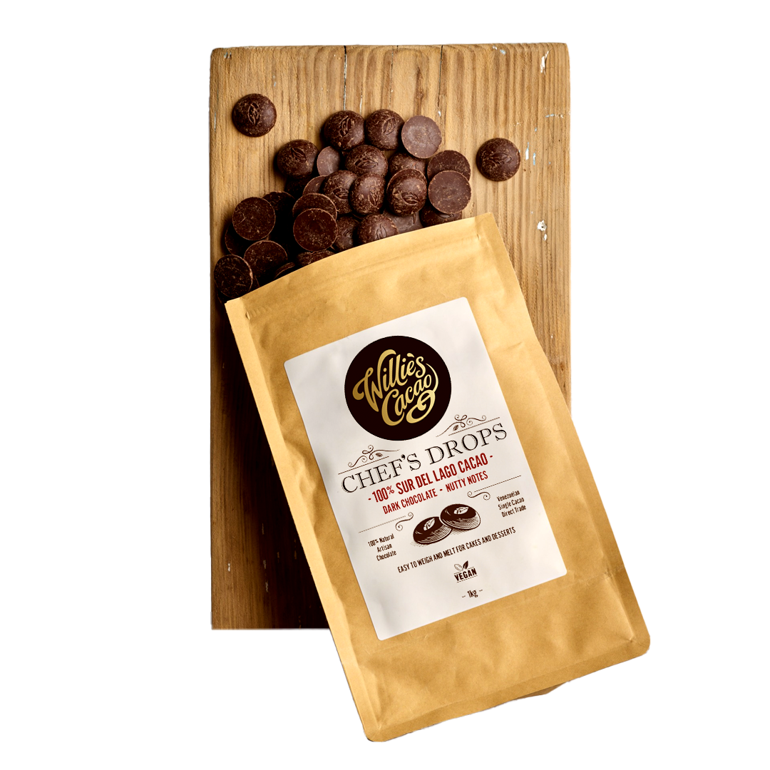 Willie's Cacao 100% hořké čokoládové čočky Sur Del Lago1000 g