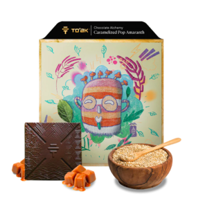 To’ak Chocolate 65% hořká čokoláda ALCHEMY CARAMELIZED POP AMARANTH 56 g