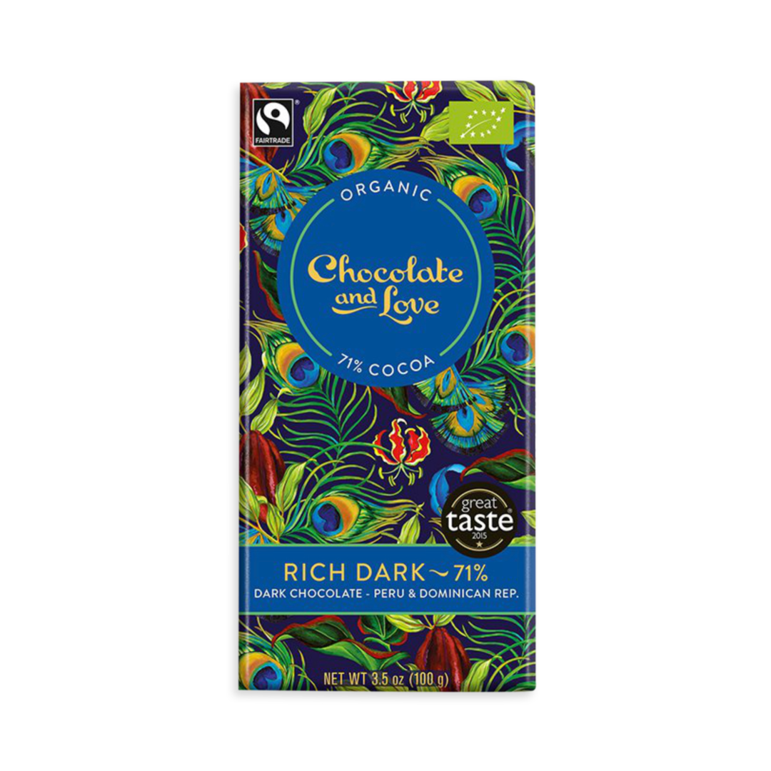 CH&L Rich Dark 71% hořká čokoláda Bio 80 g