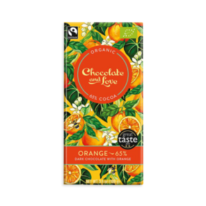 CH&L 65% hořká čokoláda Orange - pomeranč BIO 80 g
