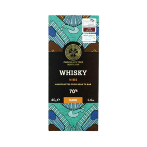 Chocolate Tree MINI 70% hořká čokoláda PERU WHISKY NIBS 40 g