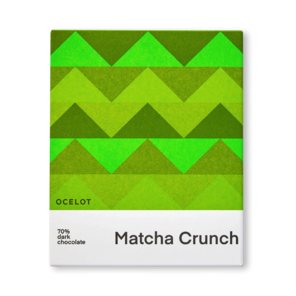 OCELOT 70% hořká čokoláda MATCHA CRUNCH BIO 70g