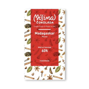 Míšina čokoláda 60% mléčná Madagaskar MASALA 50 g