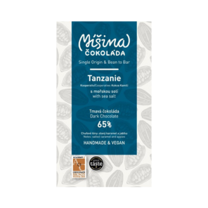 Míšina čokoláda 65% hořká čokoláda Tanzanie s mořskou solí 50 g
