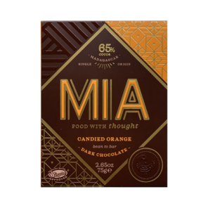 MIA 65% hořká čokoláda s kand. pomeranč. kůrou 75g