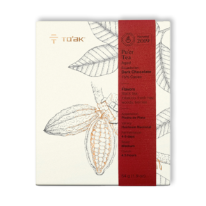 To’ak Chocolate 75% hořká čokoláda Ecuadorian PU'ER TEA Aged – Harvest 2019 50 g