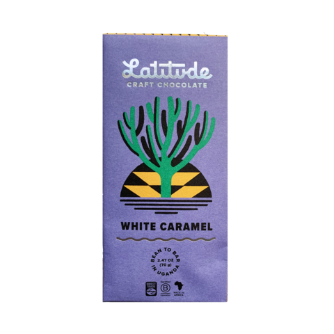 Latitude 40% bílá čokoláda WHITE CARAMEL 70 g
