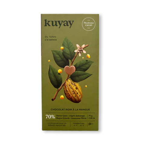 KUYAY 70% hořká čokoláda LA MANGUE s mangem 70 g