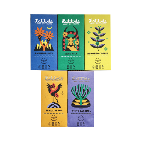 Latitude degustační sada čokolád NALUBAALE 350 g