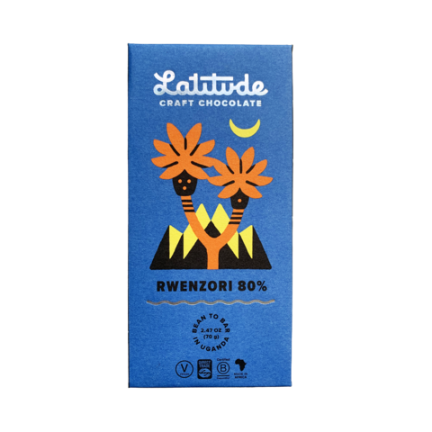 Latitude 80% hořká čokoláda RWENZORI 70 g